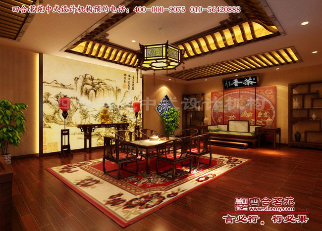 會所茶室效果圖設(shè)計(jì) 感受中式會所裝修圖片中的傳統(tǒng)魅力